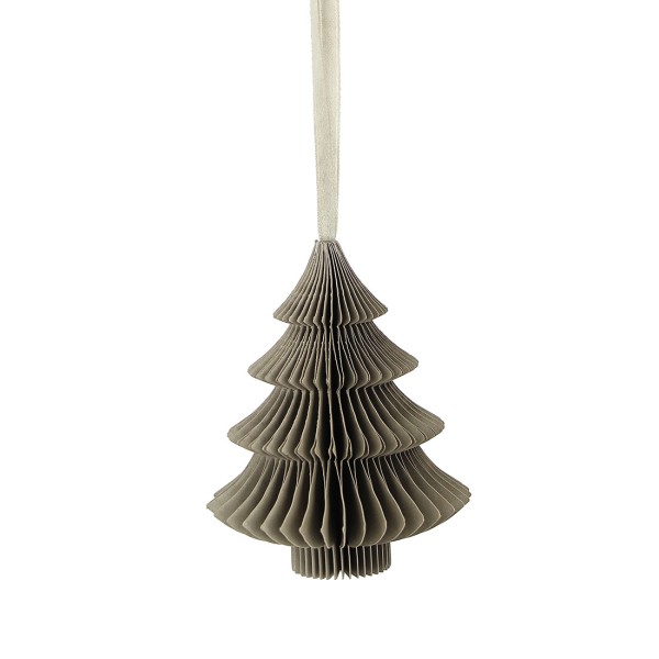 Anhänger WEIHNACHTSBAUM TAUPE, Papier